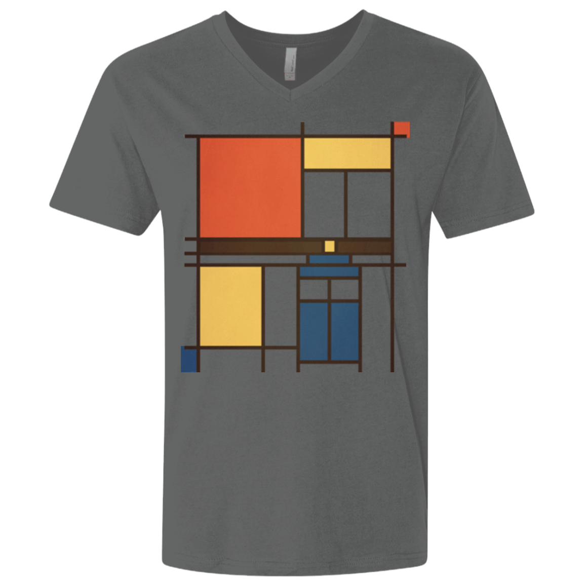 T-Shirts Heavy Metal / X-Small Mondrian Who Men's Premium V-Neck
