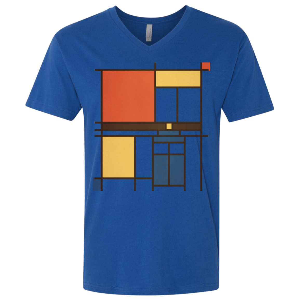 T-Shirts Royal / X-Small Mondrian Who Men's Premium V-Neck