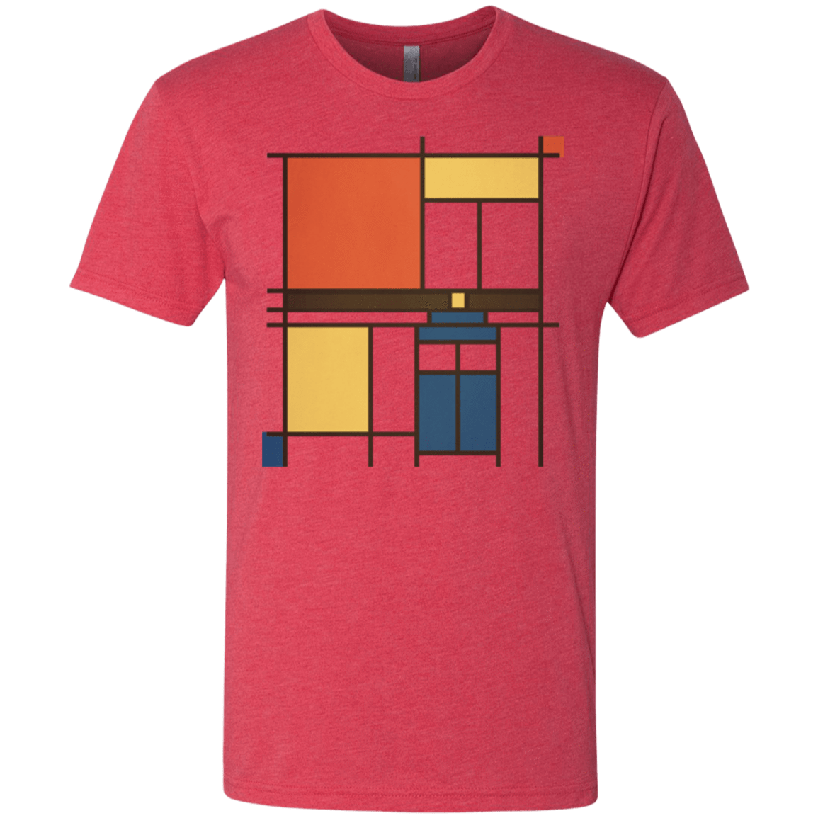T-Shirts Vintage Red / Small Mondrian Who Men's Triblend T-Shirt