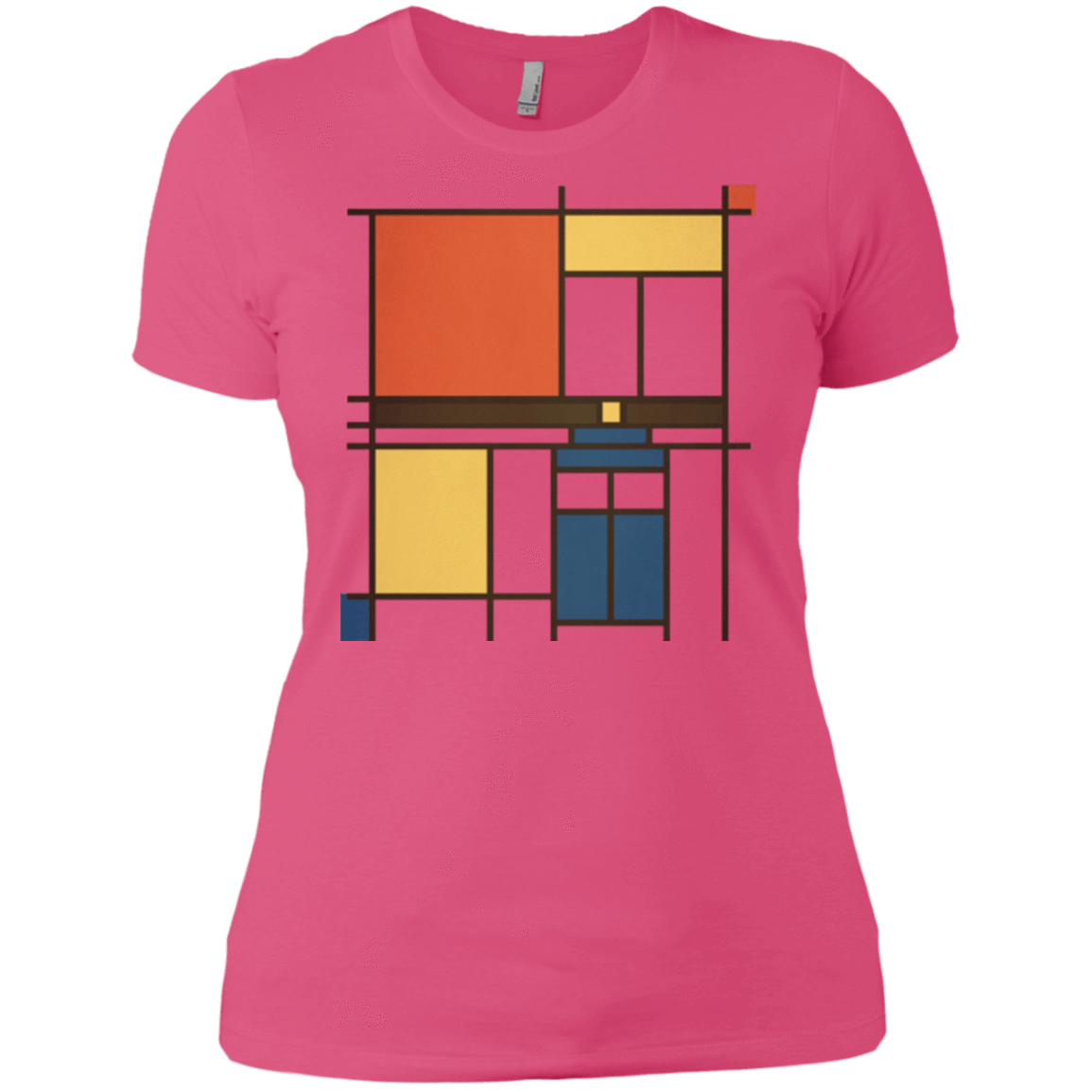 T-Shirts Hot Pink / X-Small Mondrian Who Women's Premium T-Shirt
