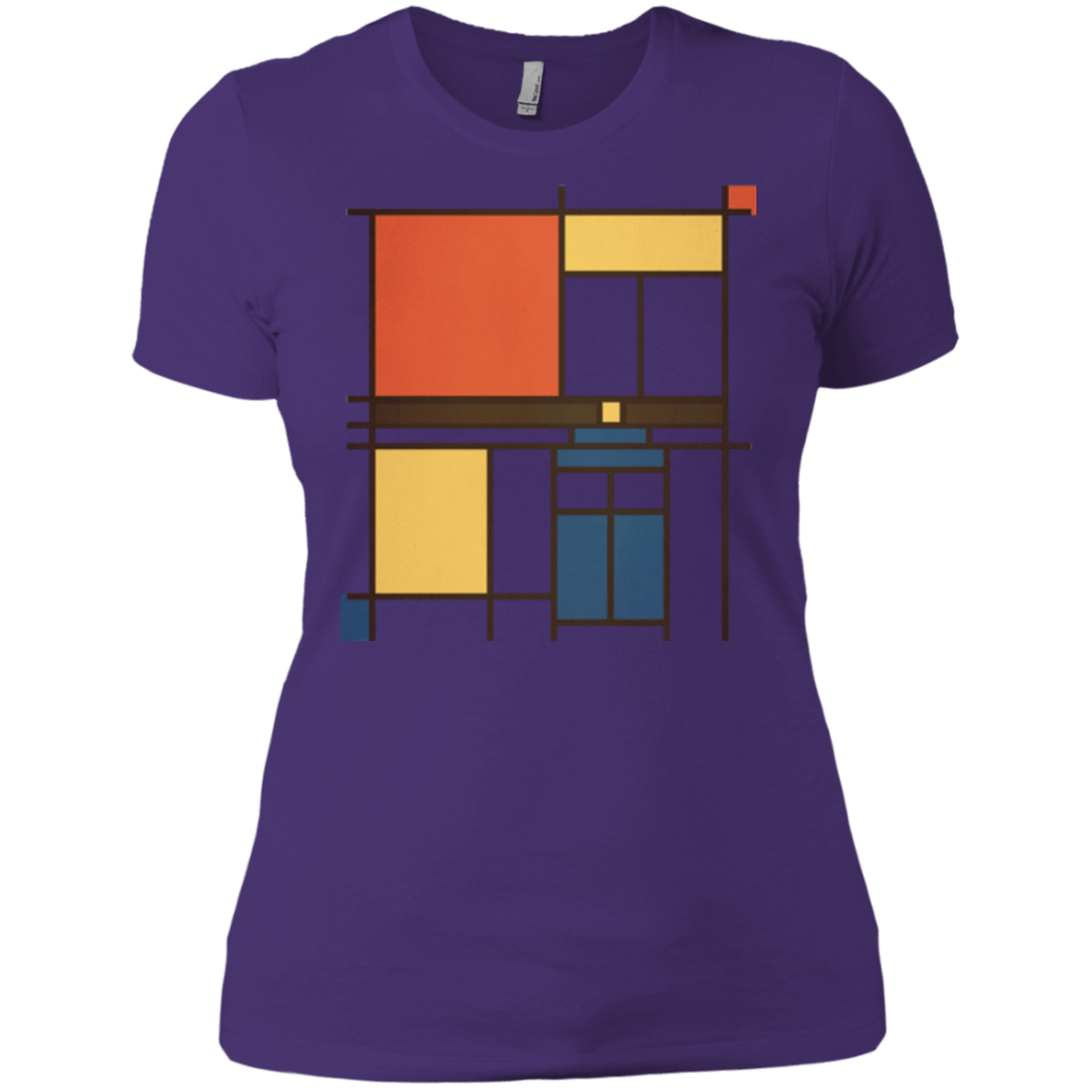 T-Shirts Purple / X-Small Mondrian Who Women's Premium T-Shirt