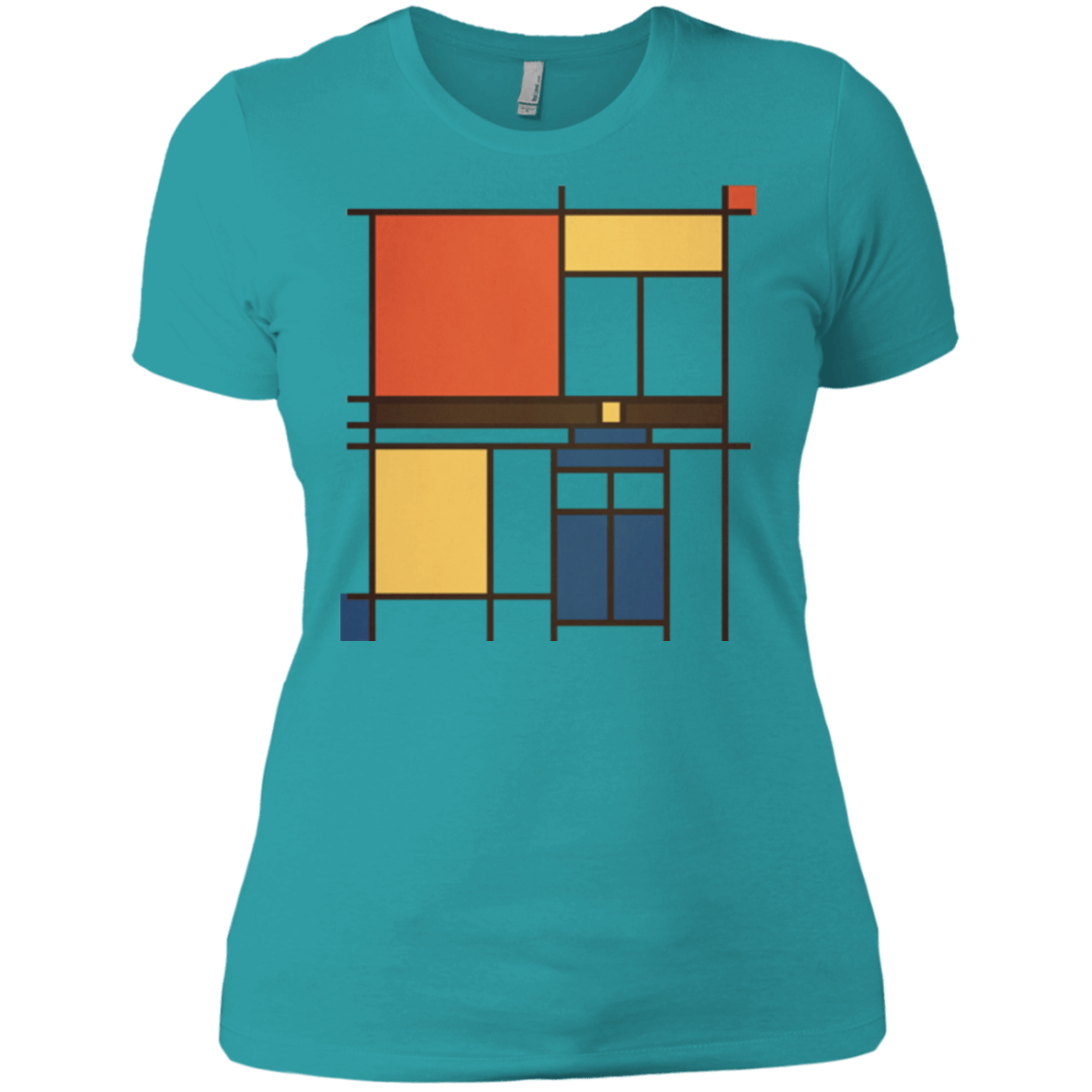 T-Shirts Tahiti Blue / X-Small Mondrian Who Women's Premium T-Shirt