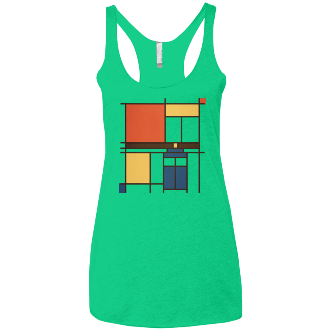 T-Shirts Envy / X-Small Mondrian Who Women's Triblend Racerback Tank