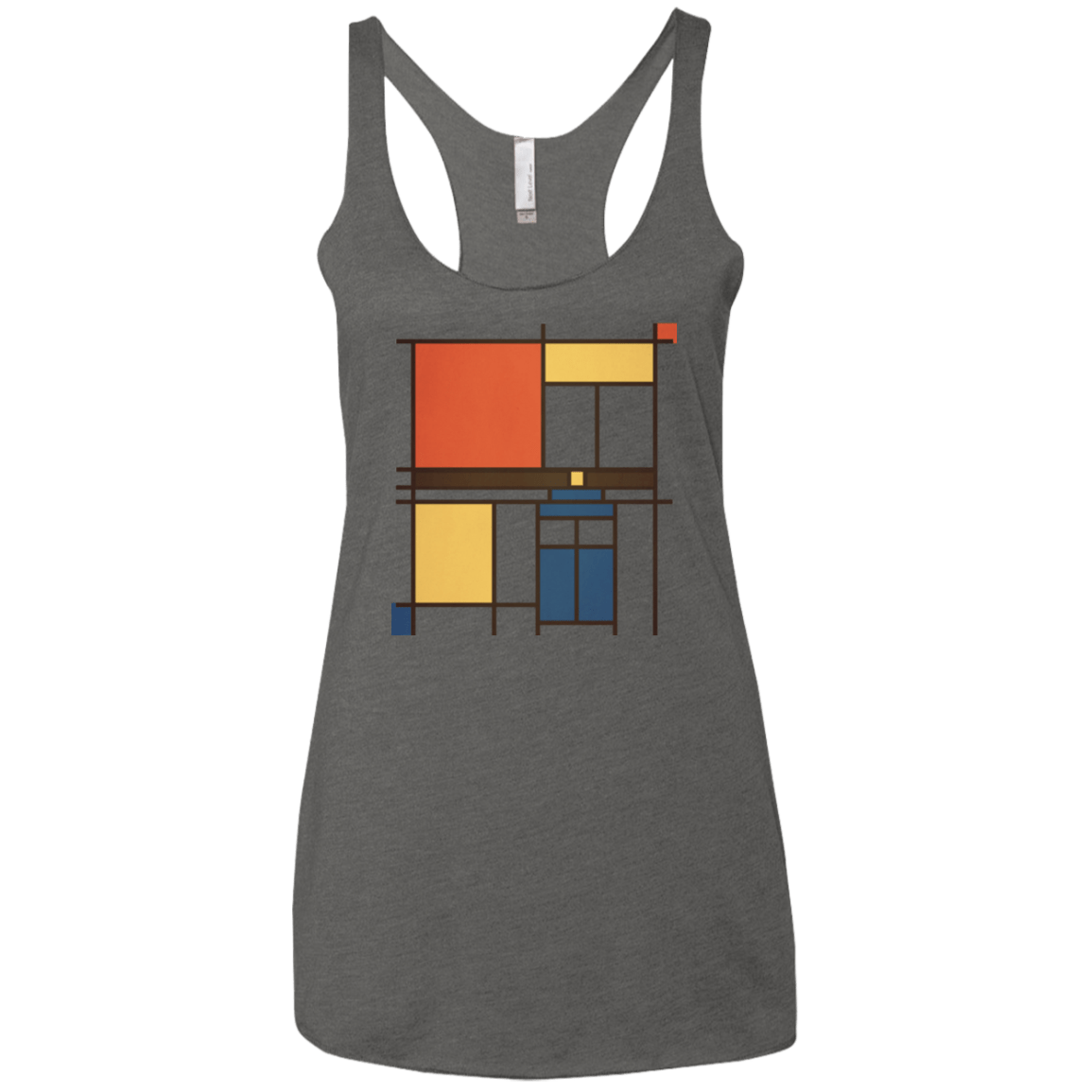 Mondrian Who Women's Triblend Racerback Tank