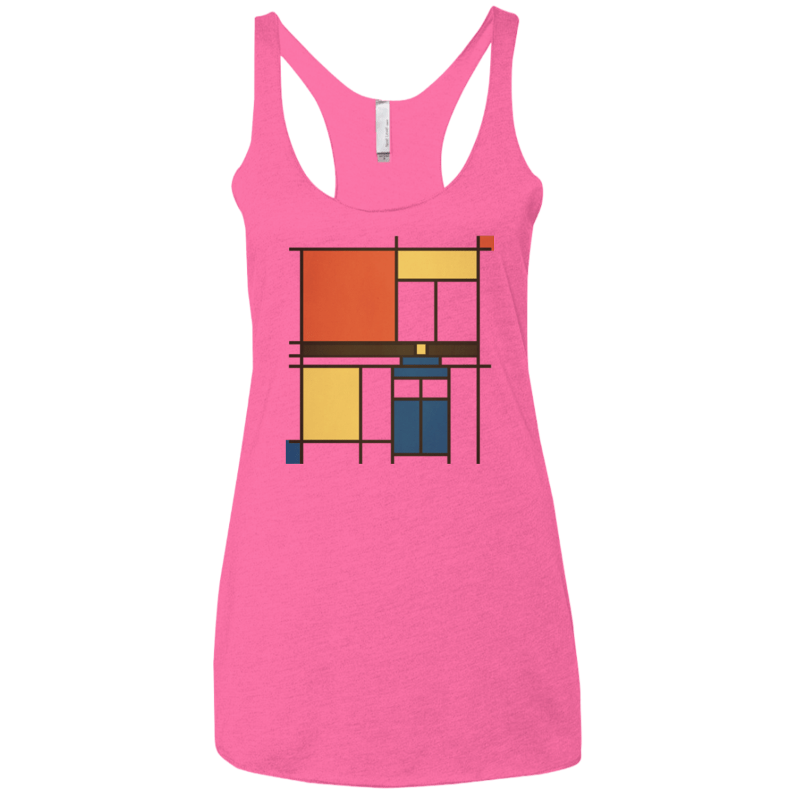 T-Shirts Vintage Pink / X-Small Mondrian Who Women's Triblend Racerback Tank