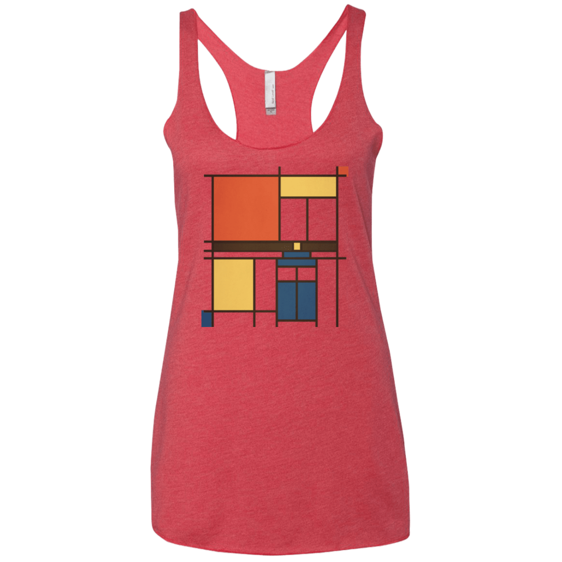 Mondrian Who Women's Triblend Racerback Tank