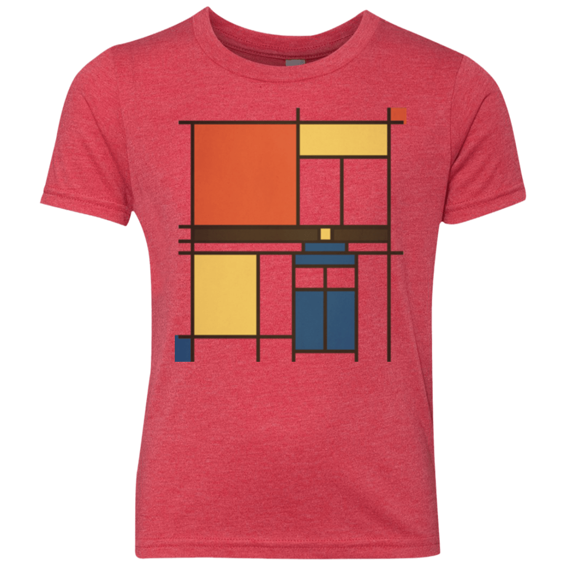 T-Shirts Vintage Red / YXS Mondrian Who Youth Triblend T-Shirt