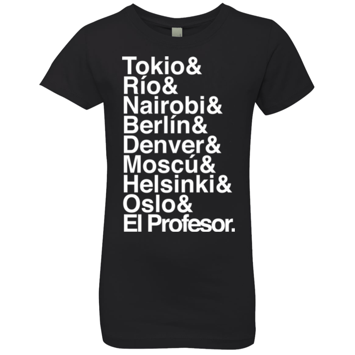 T-Shirts Black / YXS Money Heist Jetset Girls Premium T-Shirt