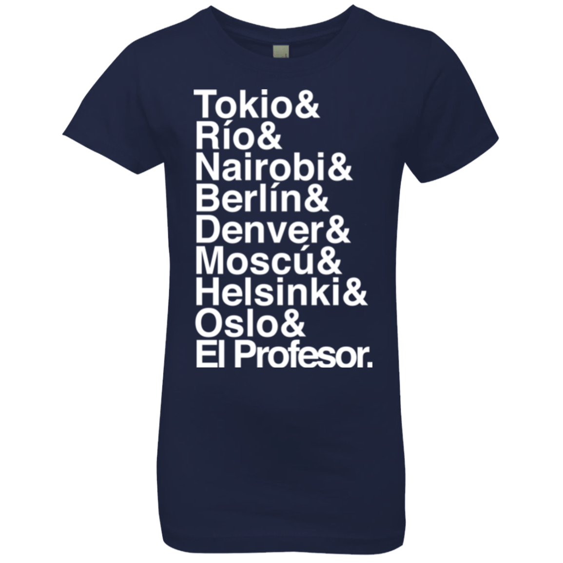 T-Shirts Midnight Navy / YXS Money Heist Jetset Girls Premium T-Shirt