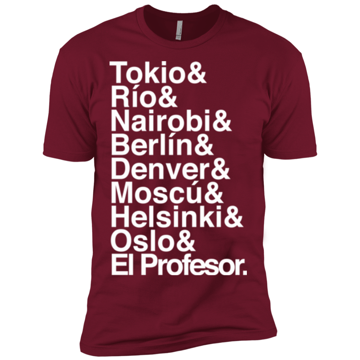 T-Shirts Cardinal / X-Small Money Heist Jetset Men's Premium T-Shirt