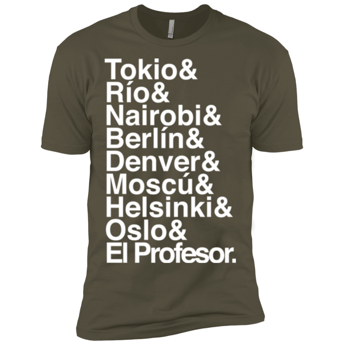 T-Shirts Military Green / X-Small Money Heist Jetset Men's Premium T-Shirt