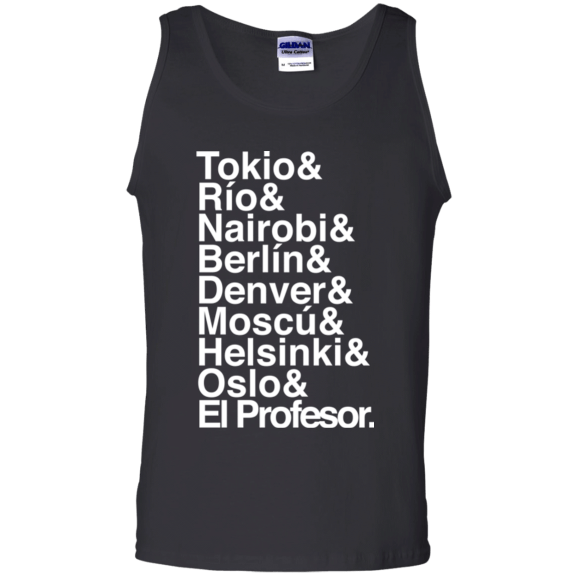 T-Shirts Black / S Money Heist Jetset Men's Tank Top