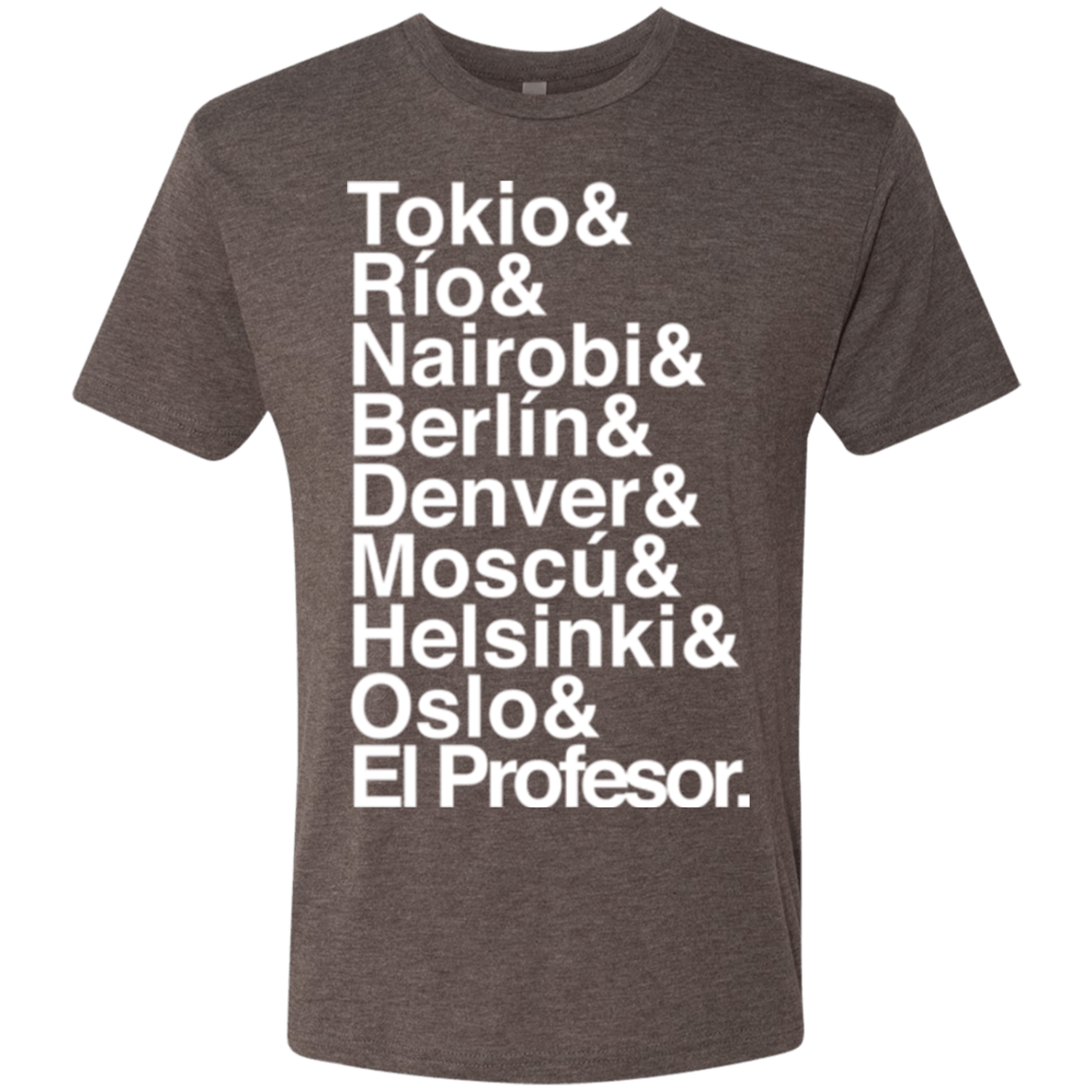 T-Shirts Macchiato / S Money Heist Jetset Men's Triblend T-Shirt