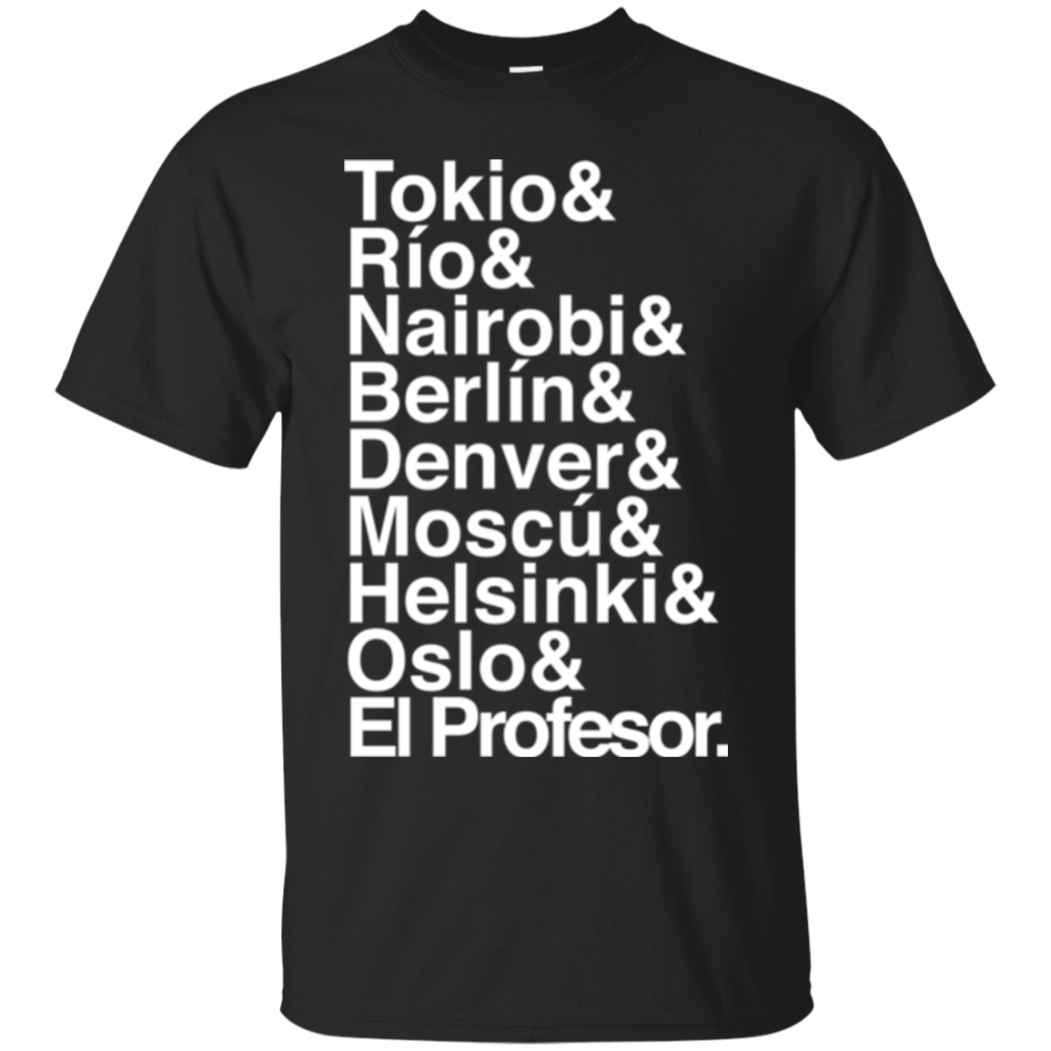 T-Shirts Black / S Money Heist Jetset T-Shirt