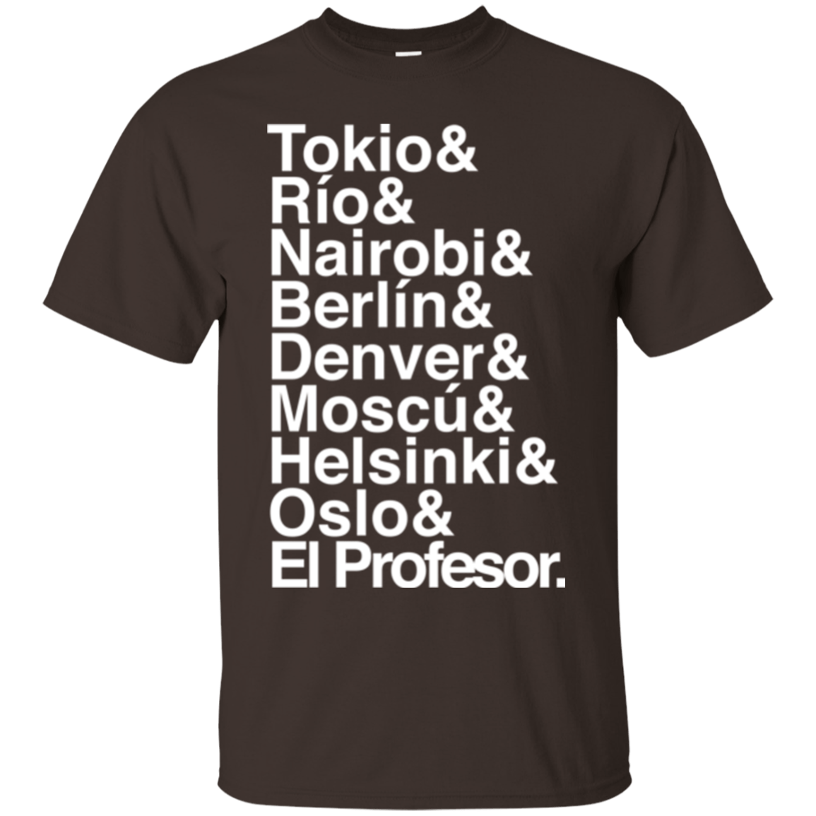 T-Shirts Dark Chocolate / S Money Heist Jetset T-Shirt