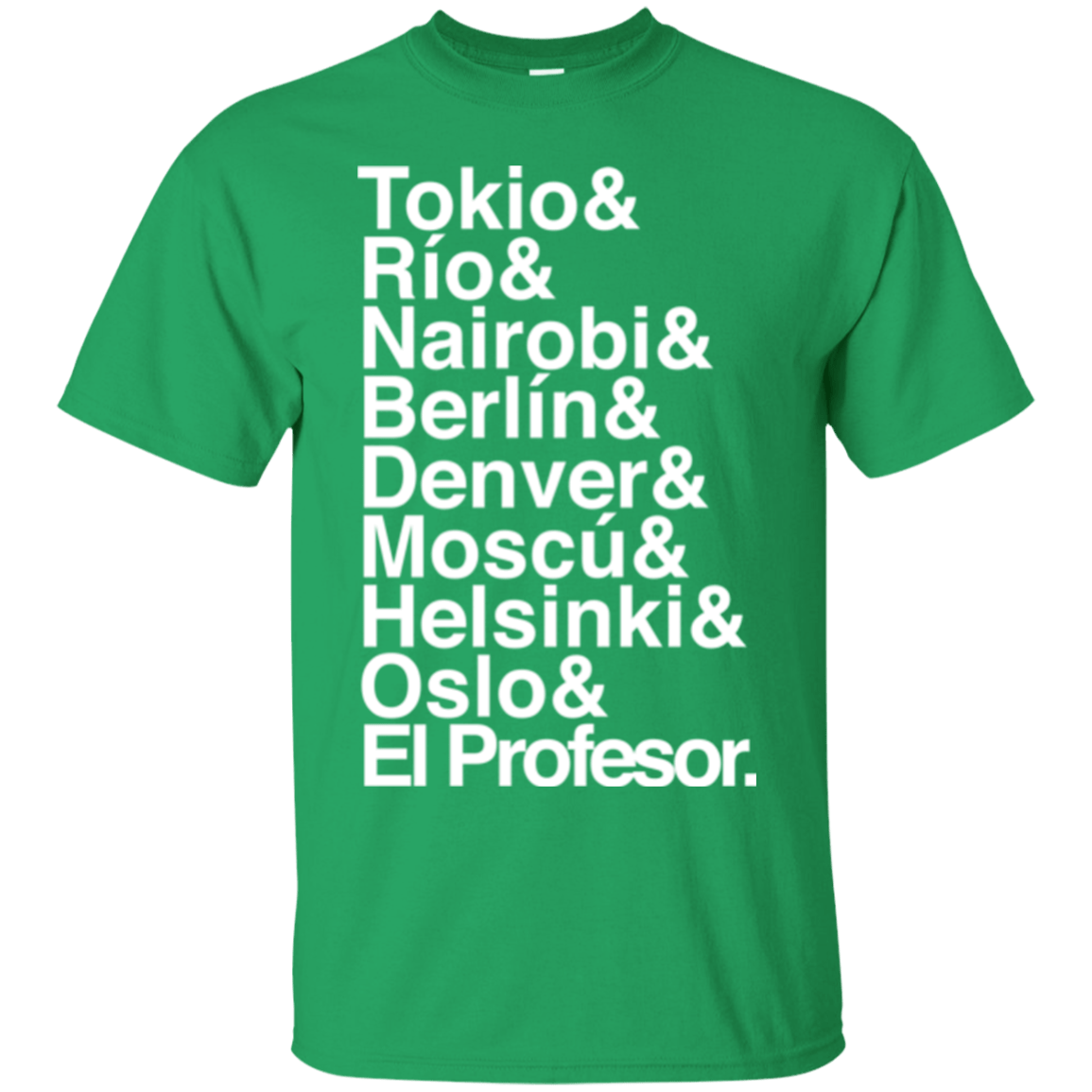 T-Shirts Irish Green / S Money Heist Jetset T-Shirt