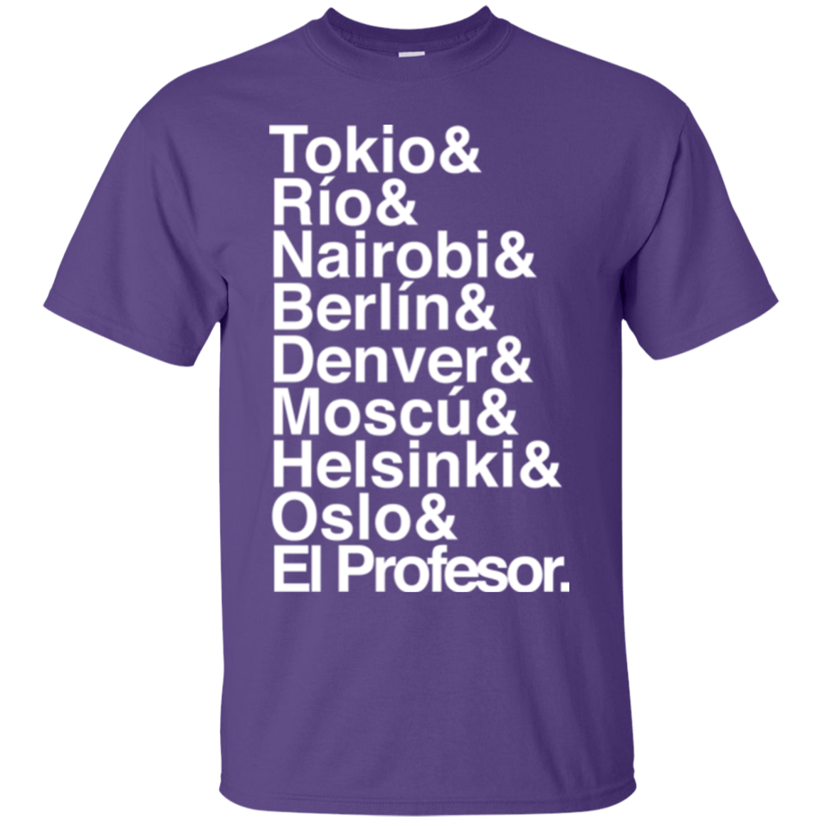 T-Shirts Purple / S Money Heist Jetset T-Shirt
