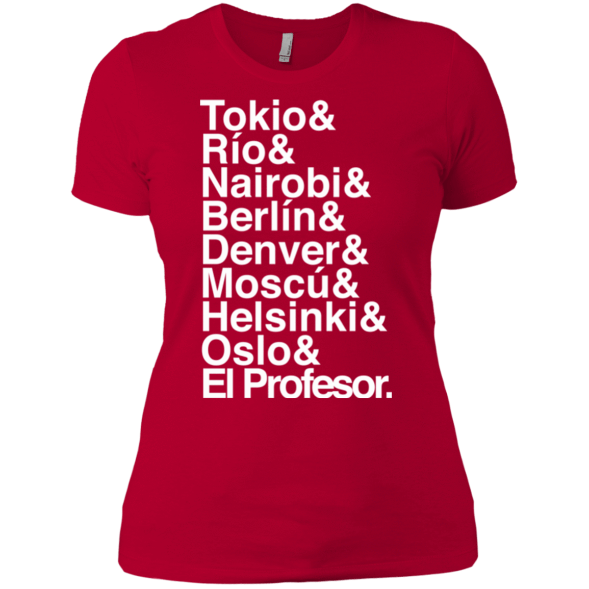 T-Shirts Red / X-Small Money Heist Jetset Women's Premium T-Shirt