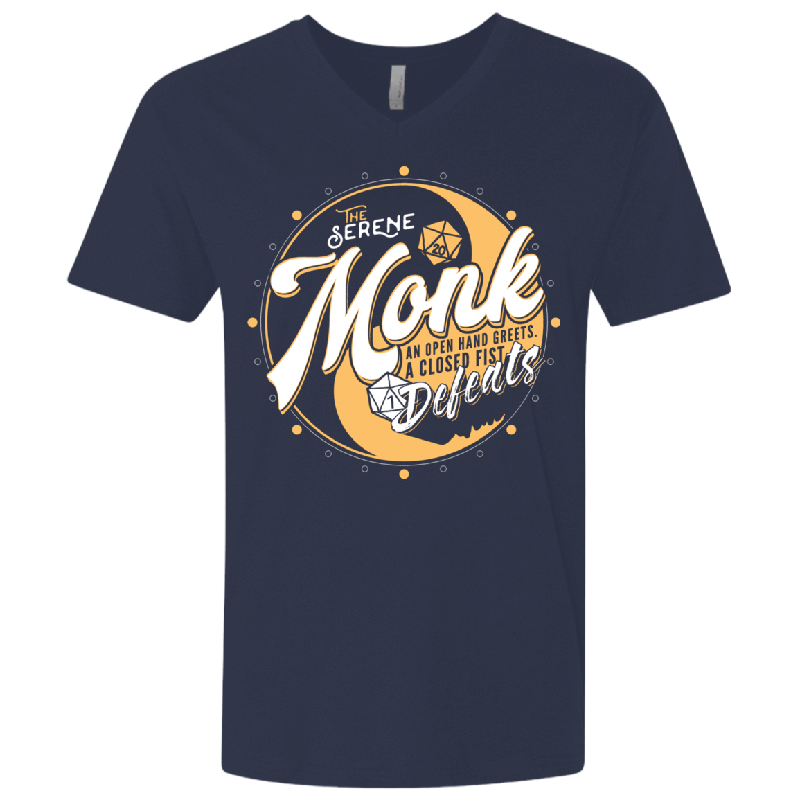 T-Shirts Midnight Navy / X-Small Monk Men's Premium V-Neck