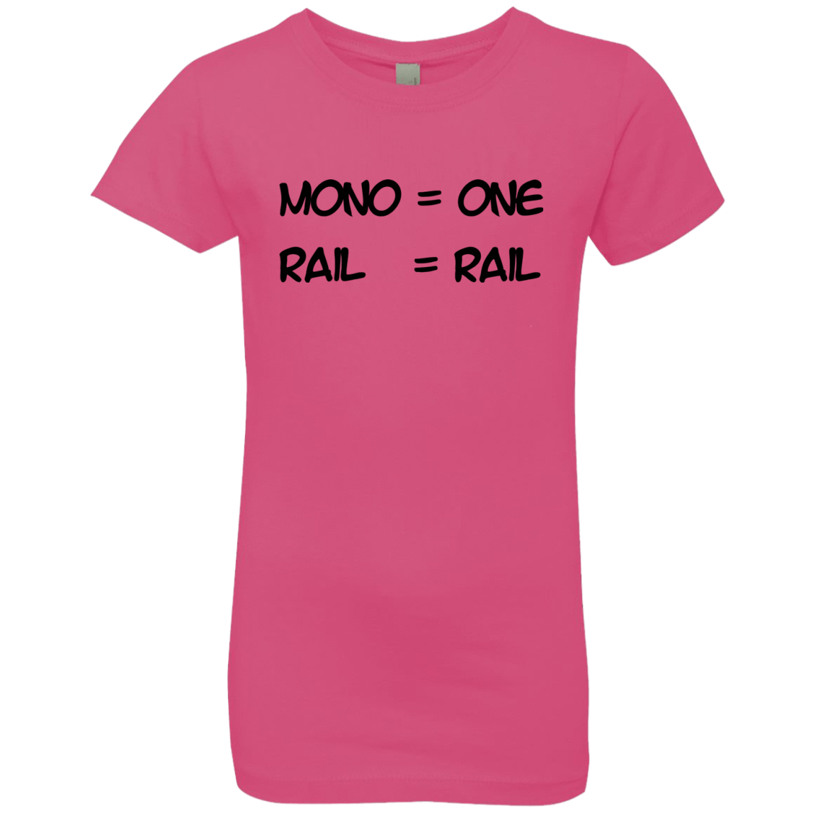 T-Shirts Hot Pink / YXS Mono Girls Premium T-Shirt
