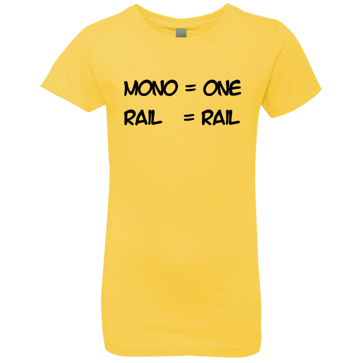 T-Shirts Vibrant Yellow / YXS Mono Girls Premium T-Shirt