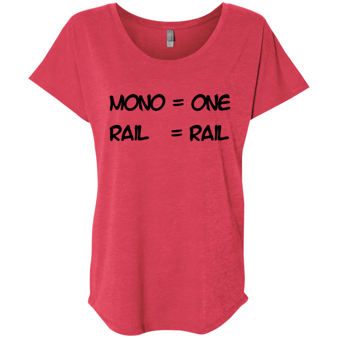 T-Shirts Vintage Red / X-Small Mono Triblend Dolman Sleeve