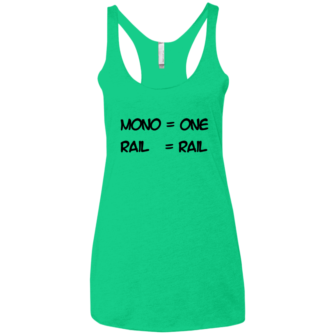 T-Shirts Envy / X-Small Mono Women's Triblend Racerback Tank