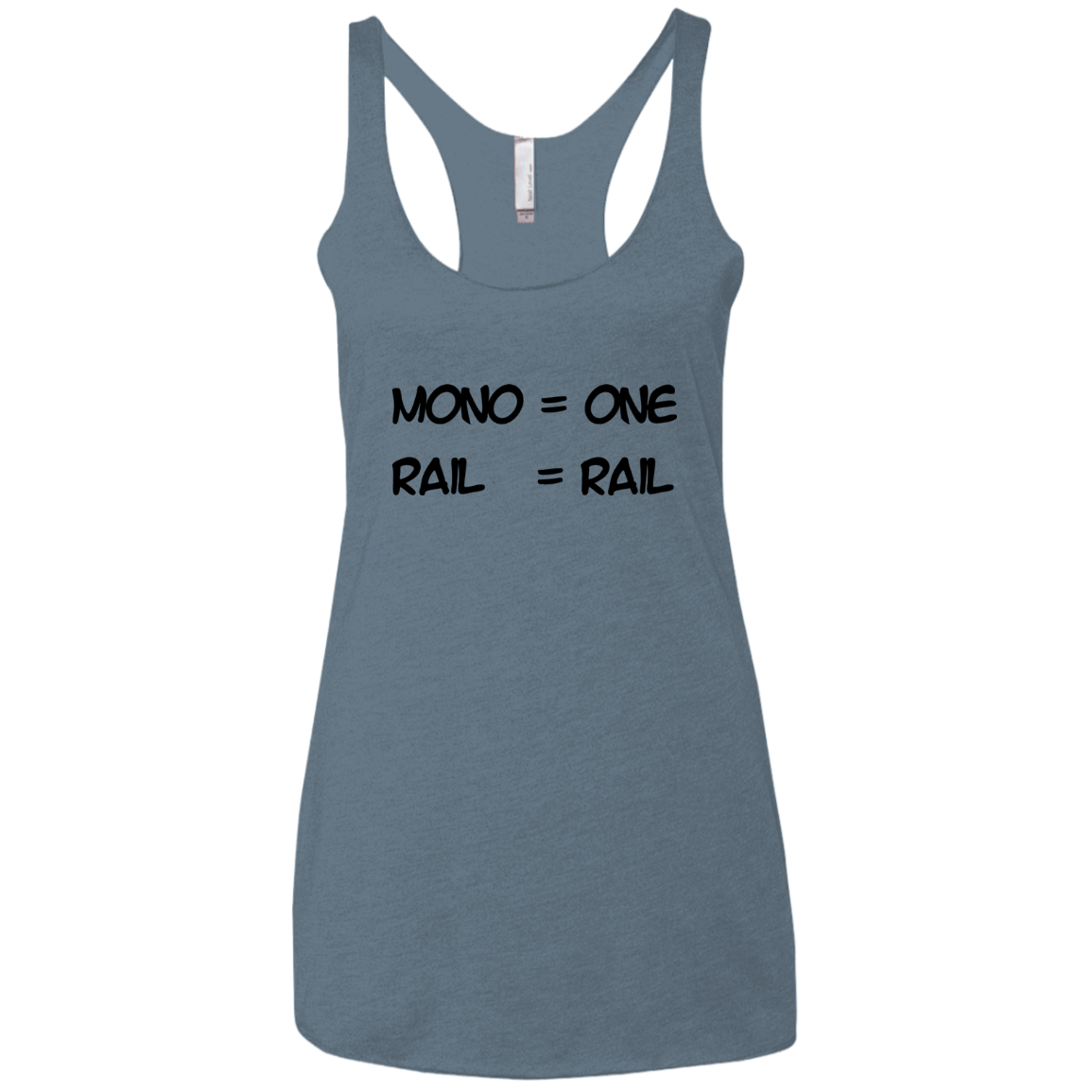 T-Shirts Indigo / X-Small Mono Women's Triblend Racerback Tank