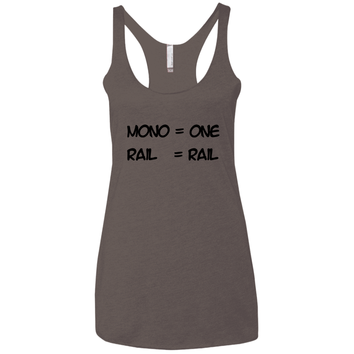 T-Shirts Macchiato / X-Small Mono Women's Triblend Racerback Tank