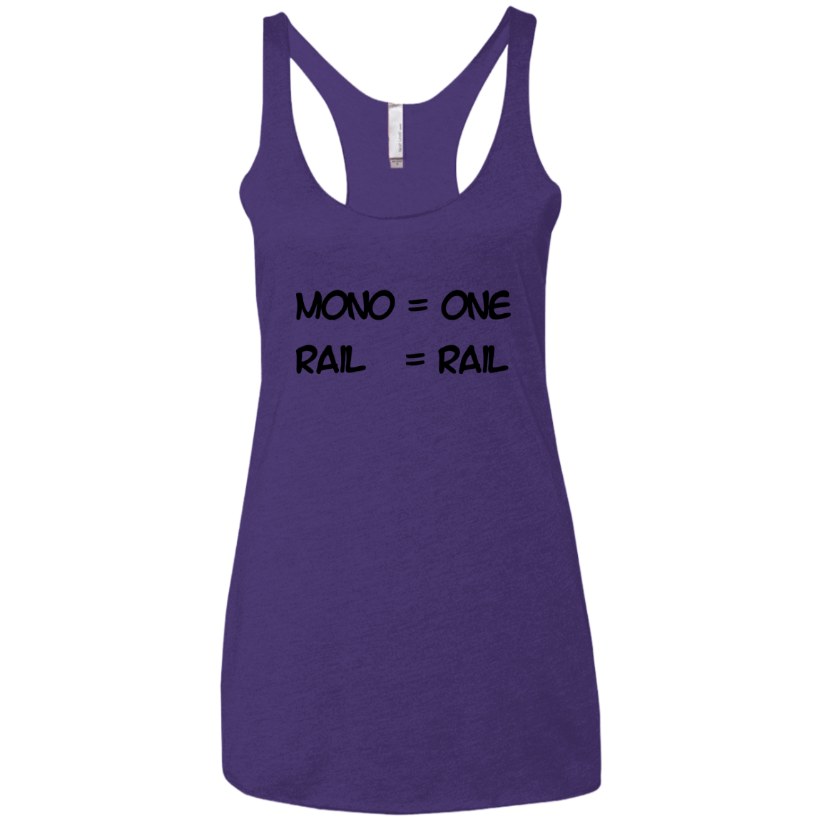 T-Shirts Purple Rush / X-Small Mono Women's Triblend Racerback Tank