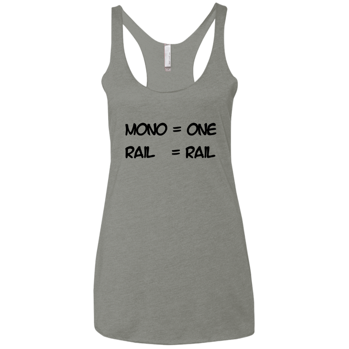 T-Shirts Venetian Grey / X-Small Mono Women's Triblend Racerback Tank