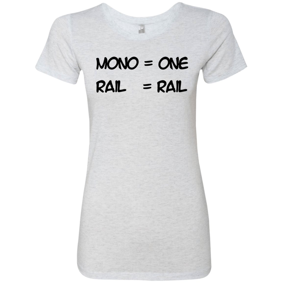 T-Shirts Heather White / S Mono Women's Triblend T-Shirt