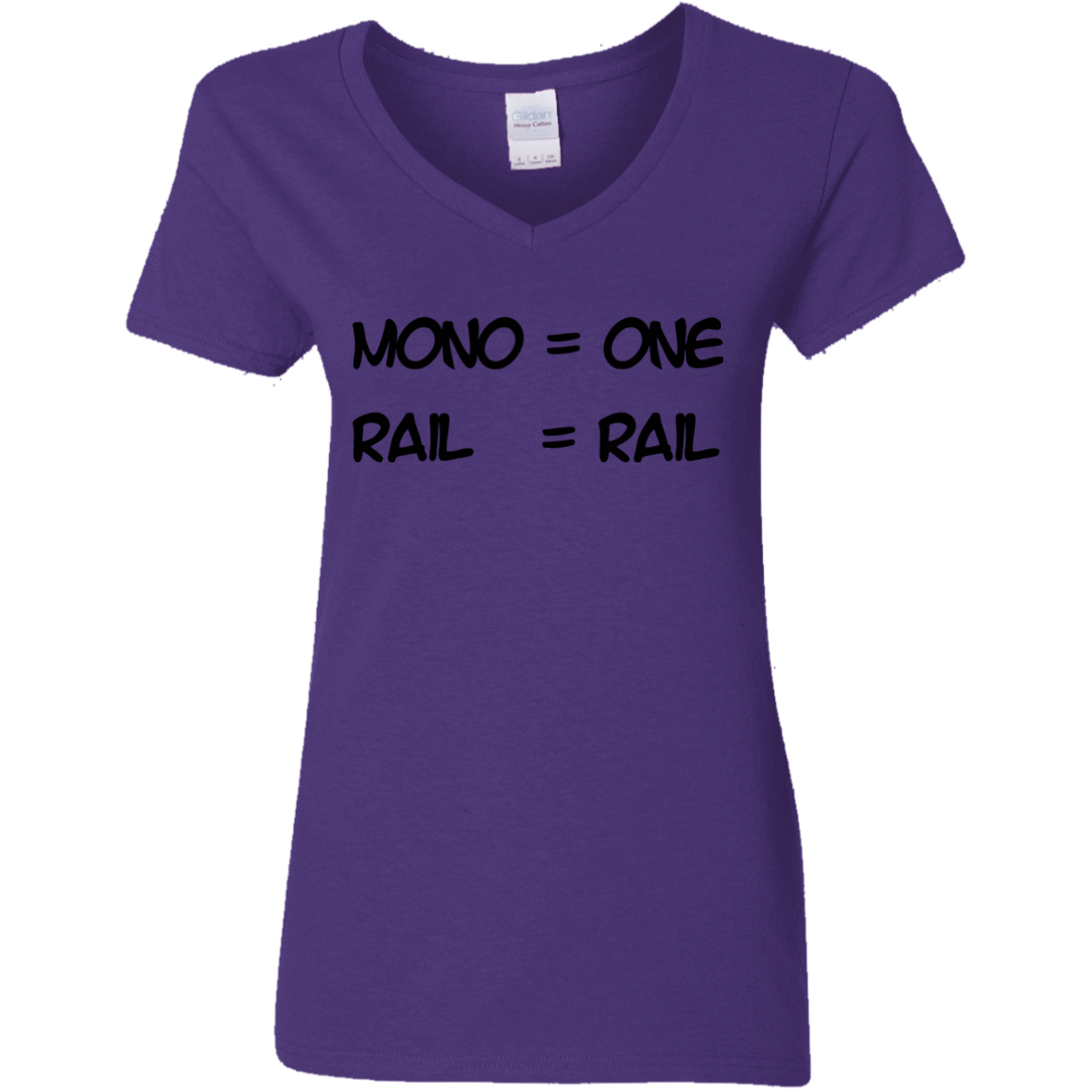 T-Shirts Purple / S Mono Women's V-Neck T-Shirt