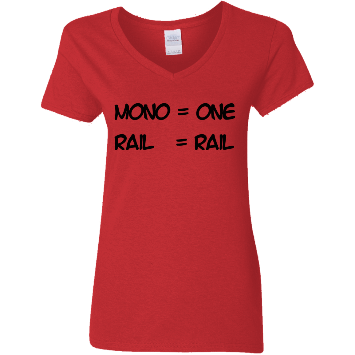 T-Shirts Red / S Mono Women's V-Neck T-Shirt