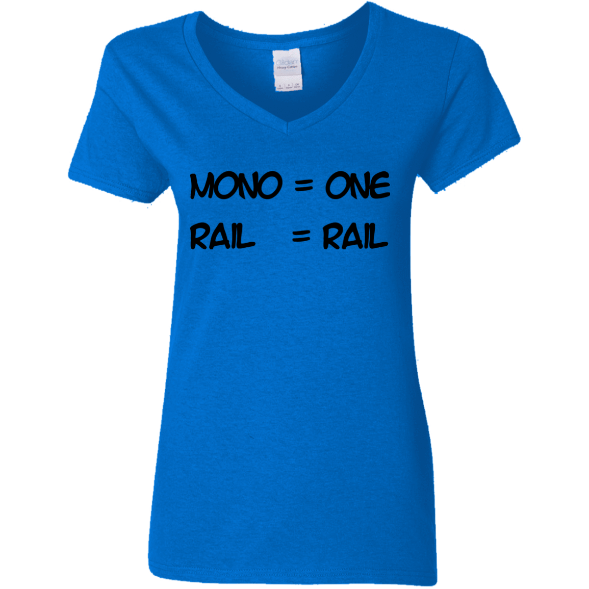 T-Shirts Royal / S Mono Women's V-Neck T-Shirt