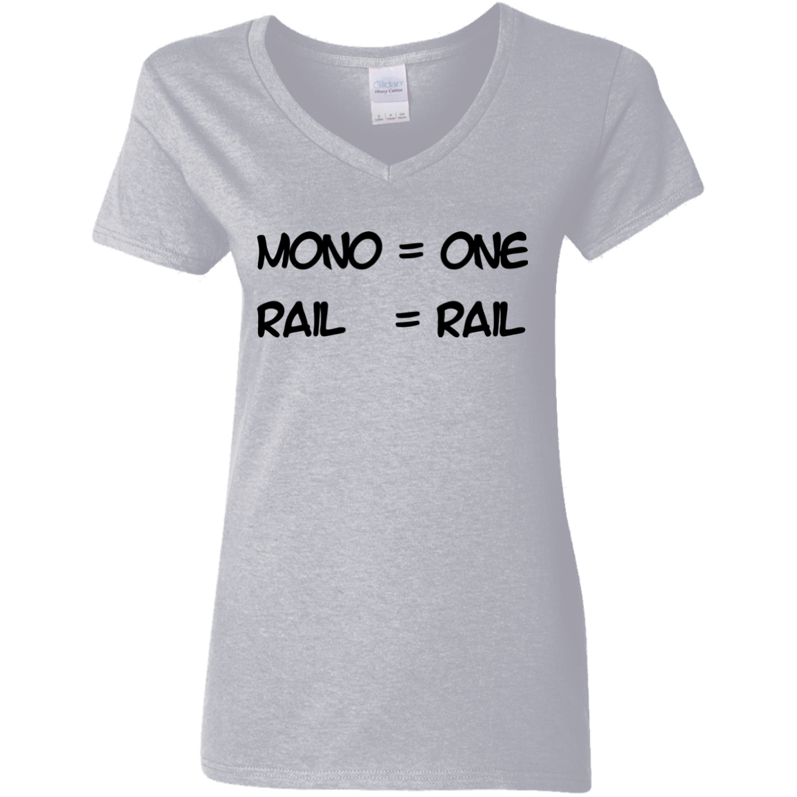 T-Shirts Sport Grey / S Mono Women's V-Neck T-Shirt