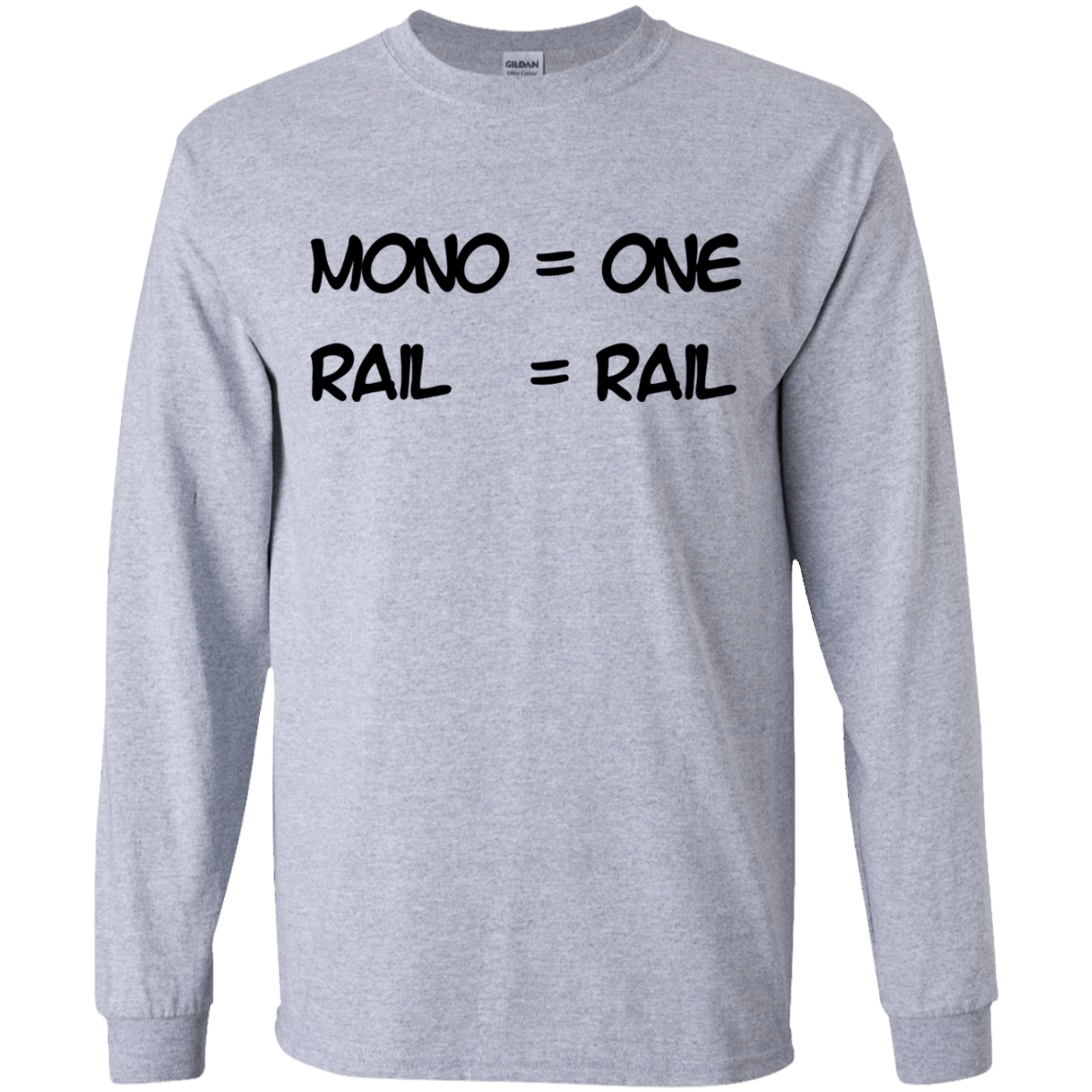 T-Shirts Sport Grey / YS Mono Youth Long Sleeve T-Shirt