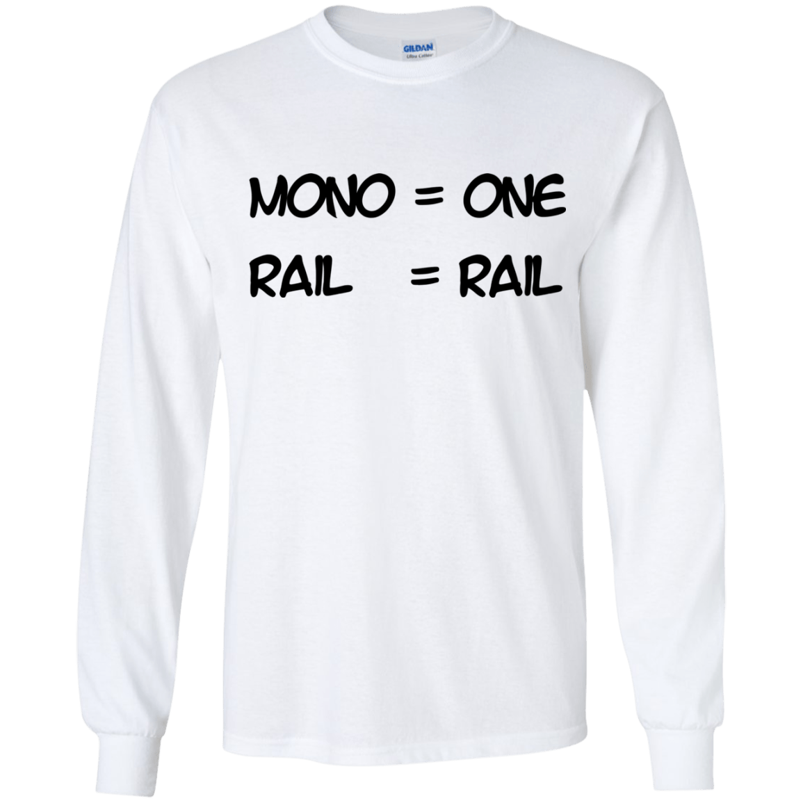 T-Shirts White / YS Mono Youth Long Sleeve T-Shirt