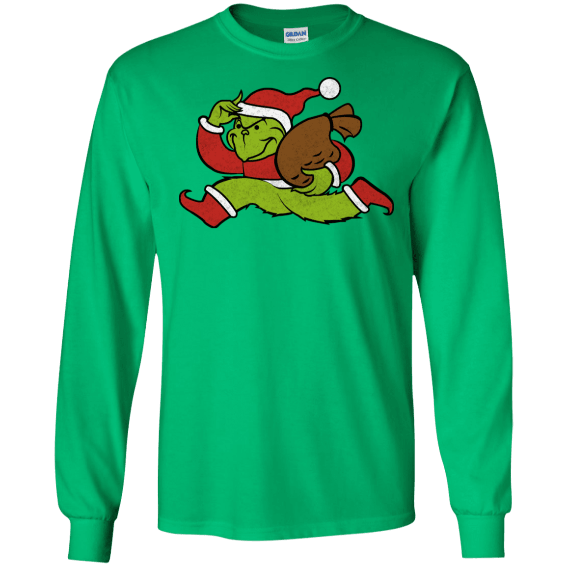 T-Shirts Irish Green / S Monopoly Grinch Men's Long Sleeve T-Shirt