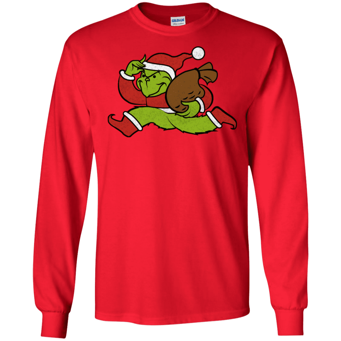 T-Shirts Red / S Monopoly Grinch Men's Long Sleeve T-Shirt