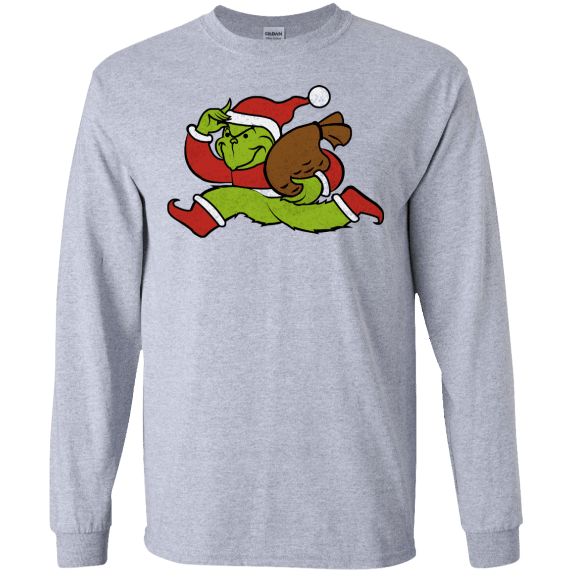T-Shirts Sport Grey / S Monopoly Grinch Men's Long Sleeve T-Shirt