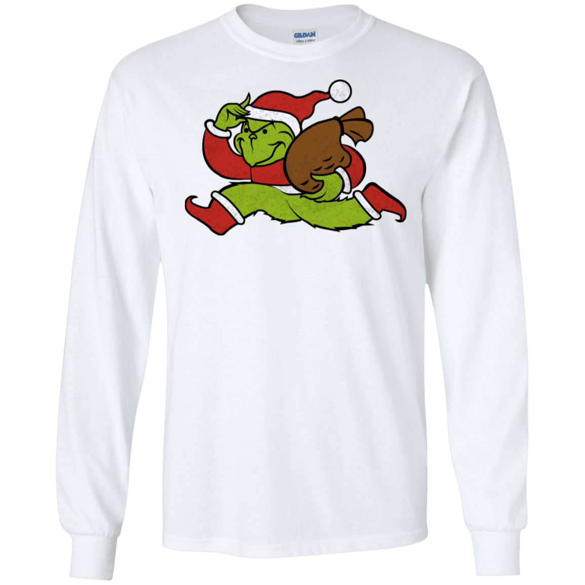 T-Shirts White / S Monopoly Grinch Men's Long Sleeve T-Shirt