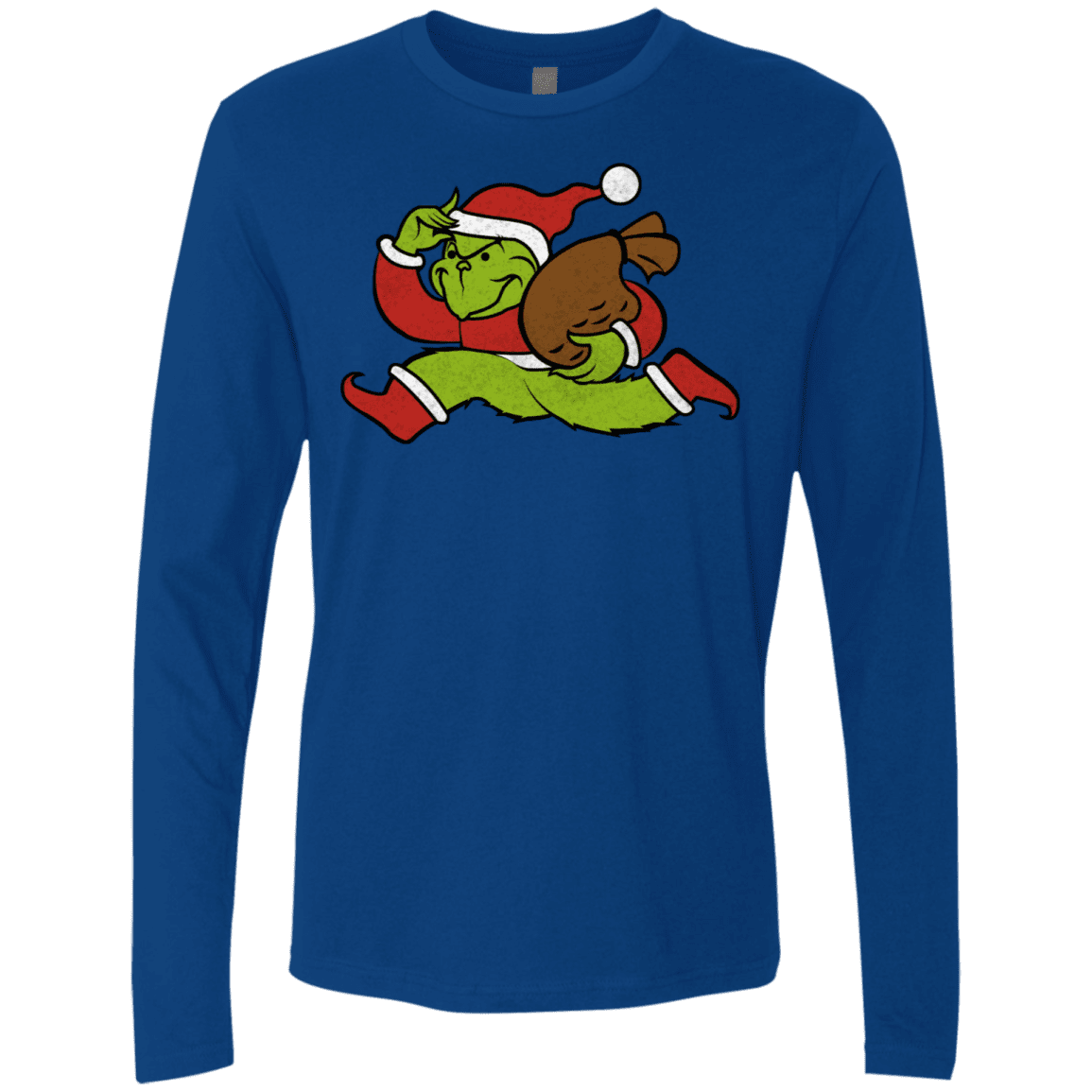 T-Shirts Royal / S Monopoly Grinch Men's Premium Long Sleeve