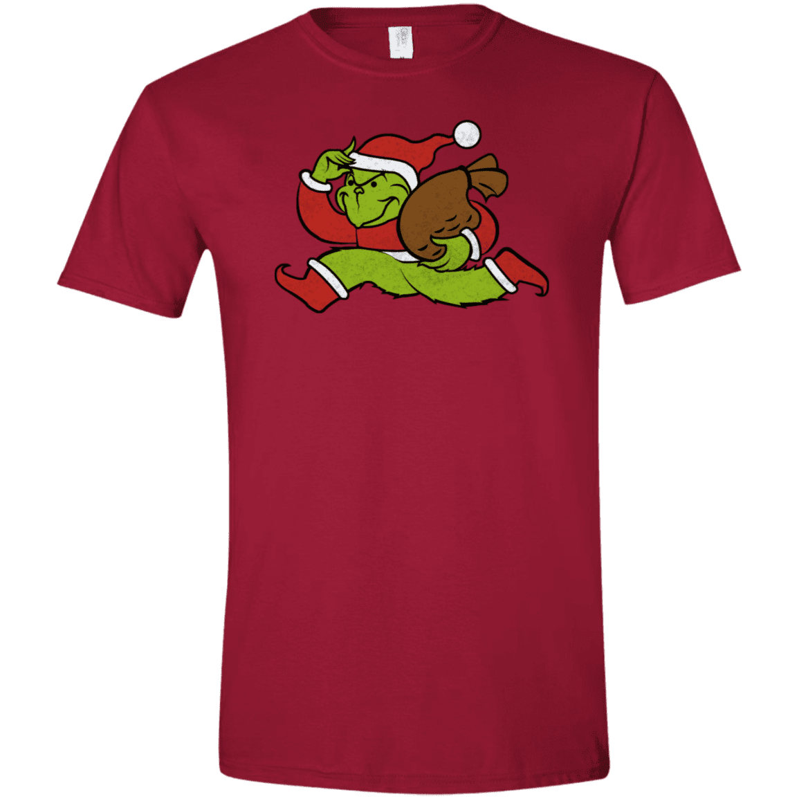 T-Shirts Cardinal Red / S Monopoly Grinch Men's Semi-Fitted Softstyle