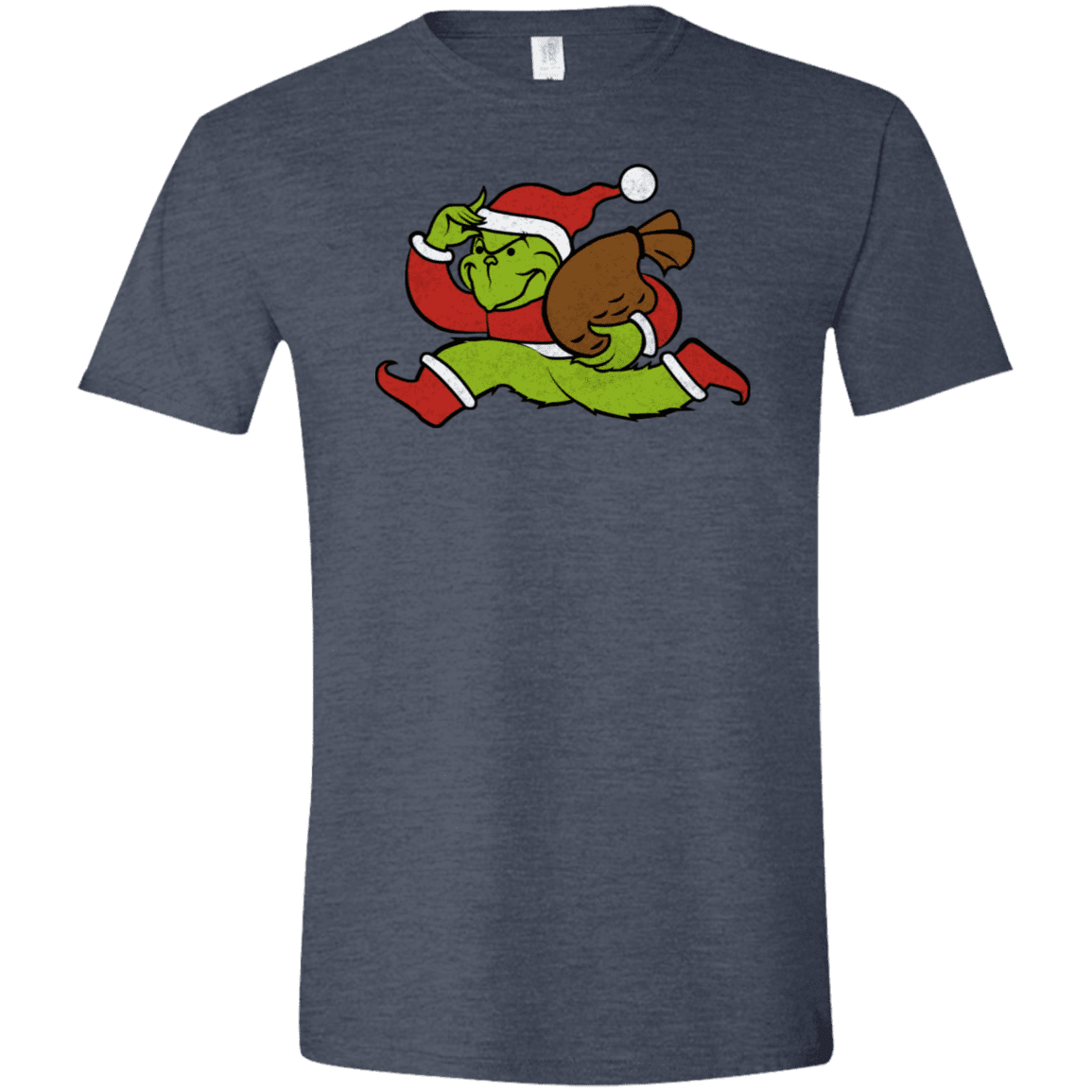 T-Shirts Heather Navy / S Monopoly Grinch Men's Semi-Fitted Softstyle