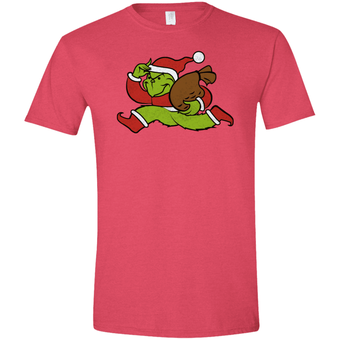 T-Shirts Heather Red / S Monopoly Grinch Men's Semi-Fitted Softstyle