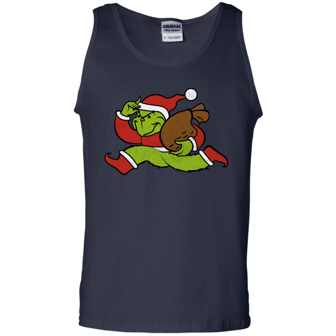 T-Shirts Navy / S Monopoly Grinch Men's Tank Top