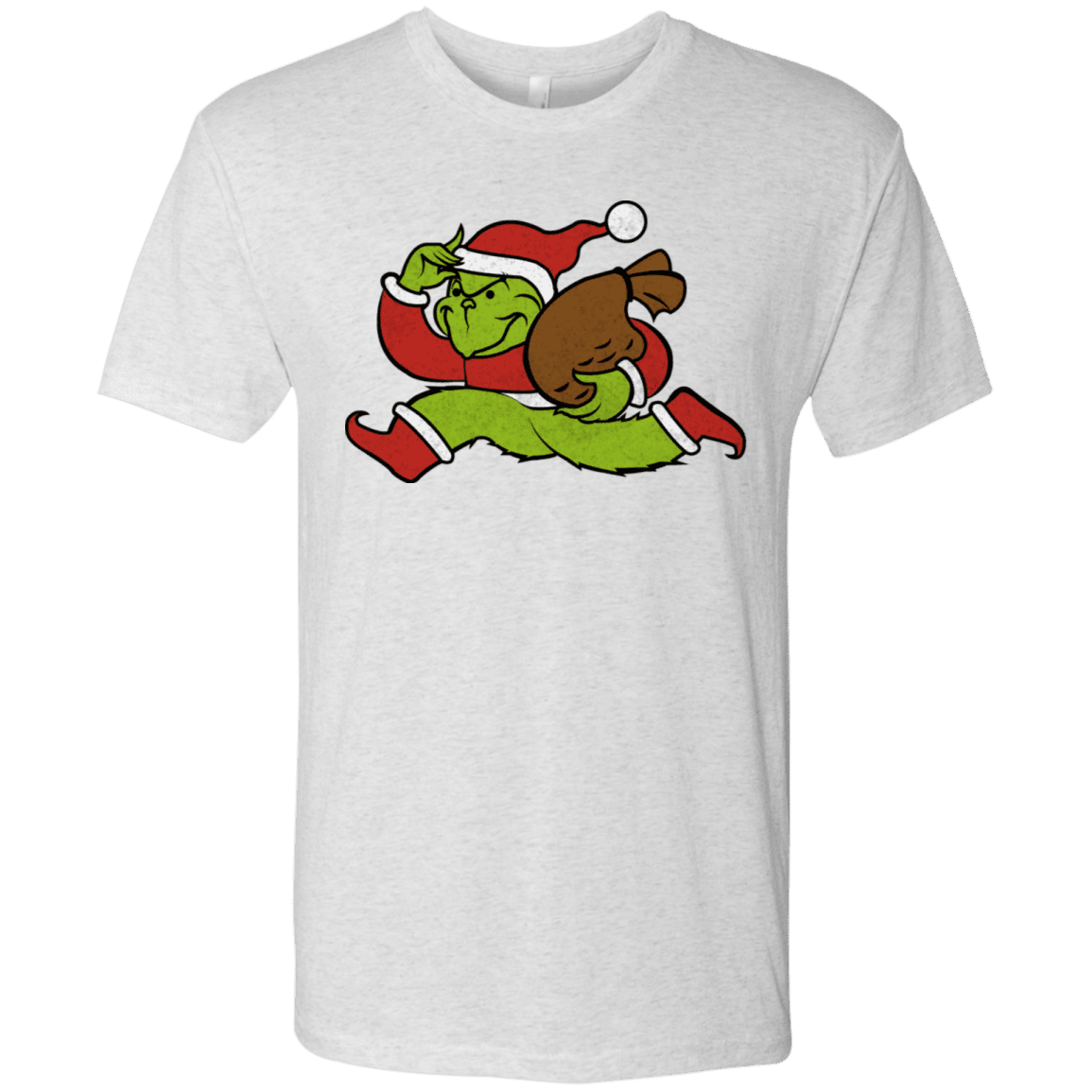 T-Shirts Heather White / S Monopoly Grinch Men's Triblend T-Shirt