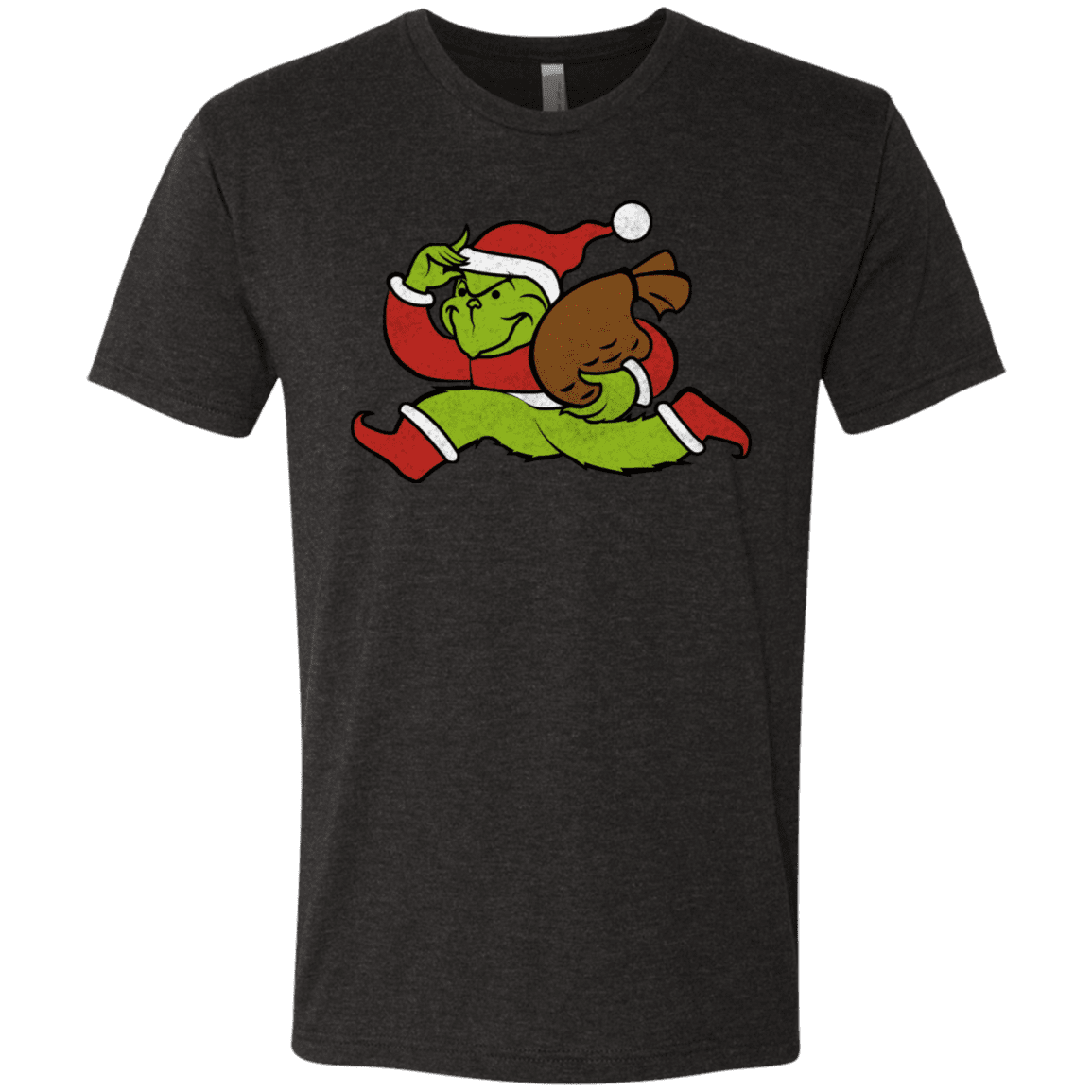 T-Shirts Vintage Black / S Monopoly Grinch Men's Triblend T-Shirt