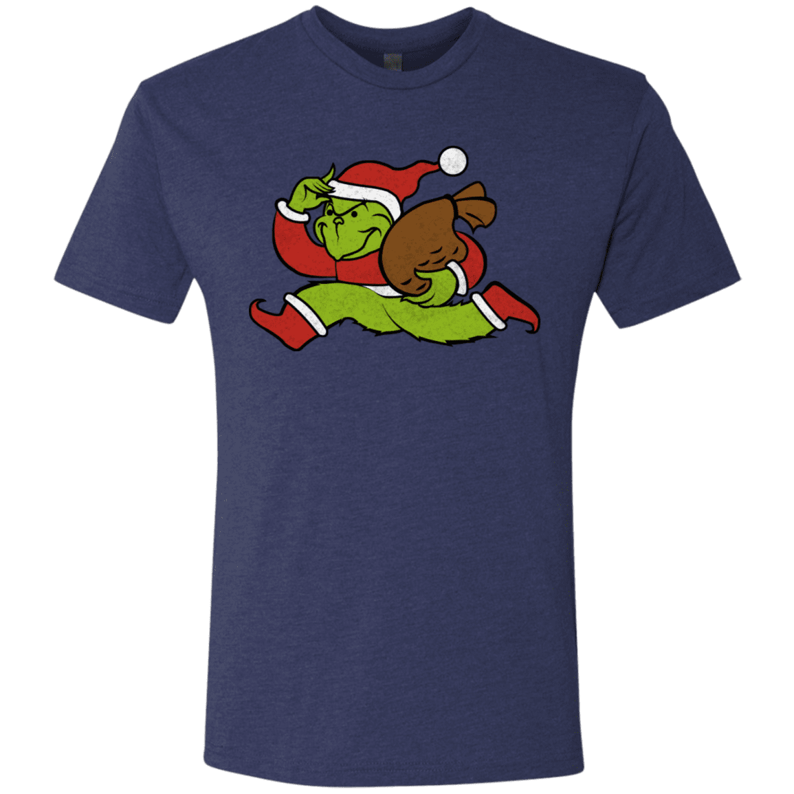 T-Shirts Vintage Navy / S Monopoly Grinch Men's Triblend T-Shirt